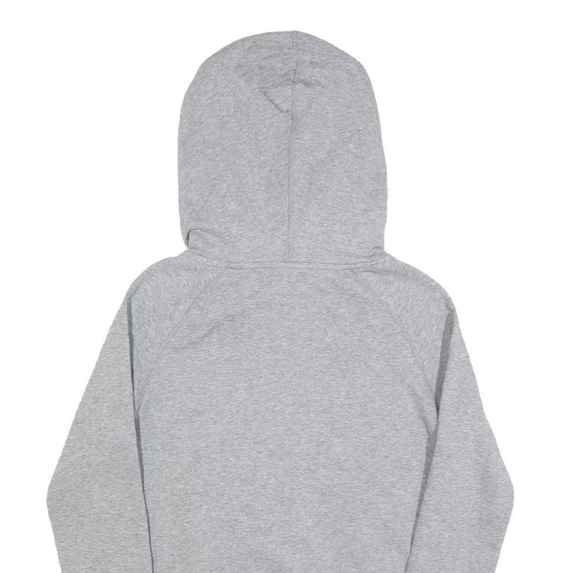 NIKE Womens Grey Hoodie S Cotton Blend Pullover Sports Casual Sweatshirt