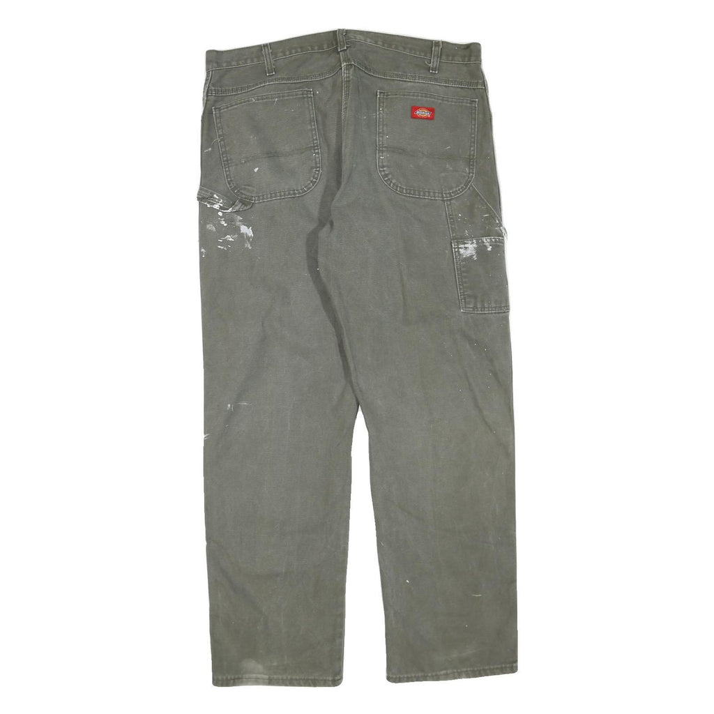 DICKIES Mens Regular Fit Workwear Cotton Blend Paint Splattered Jeans W40 L32