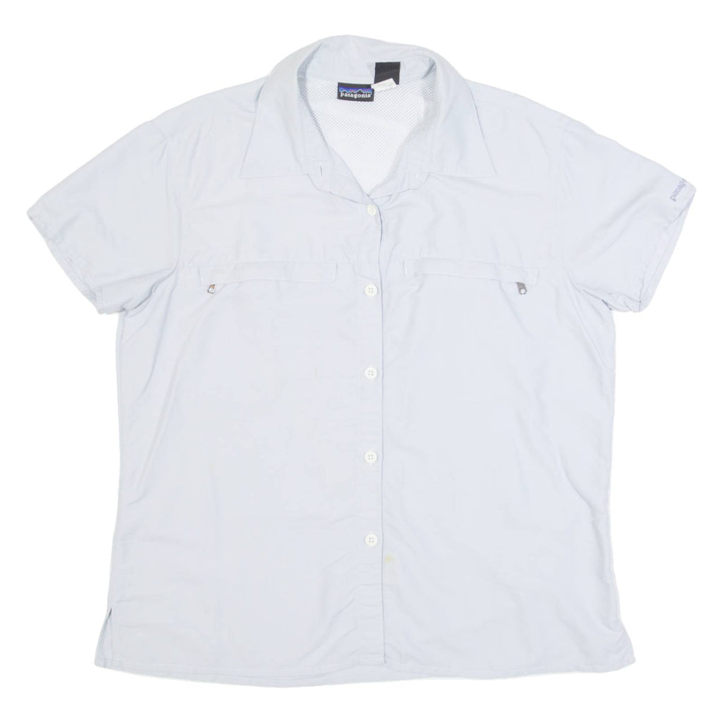 PATAGONIA Womens Plain Shirt Blue S