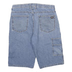 DICKIES Mens Shorts Blue Casual Loose L W34 Denim Workwear