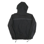 HELLY HANSEN Mens Black Outdoor Jacket XL Polyester Blend Zip Hooded Plain