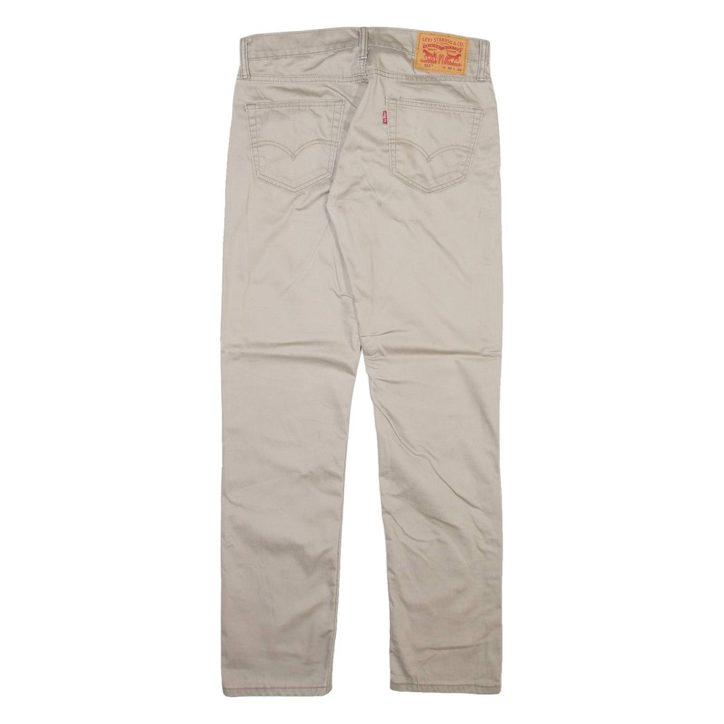 LEVI'S 511 Mens Trousers Beige Slim Straight W30 L32