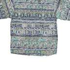 THE TERRITORY AHEAD Mens Green & Beige Pattern Cotton Blend Shirt XL Casual