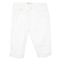 LEVI'S Womens White Casual Shorts L W36 Cotton Blend Comfort Fit
