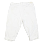 LEVI'S Womens White Casual Shorts L W36 Cotton Blend Comfort Fit