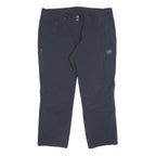 MAMMUT Womens Synthetic Black Regular Fit Straight Trousers W40 L27 Outdoor Zip