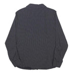 TOMMY HILFIGER Womens Navy Blue Shirt L Polka Dot Cotton Blend Long Sleeve