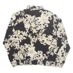 ALFRED DUNNER Petite Womens Printed Shirt Black Collared Floral UK 12