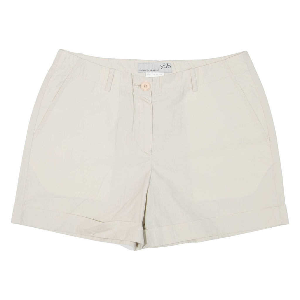 YSB Womens Casual Shorts Beige S W28