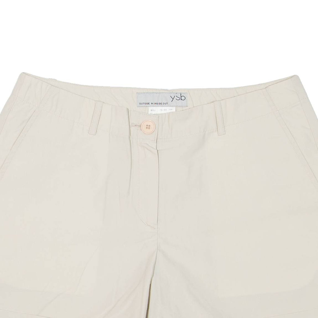 YSB Womens Casual Shorts Beige S W28