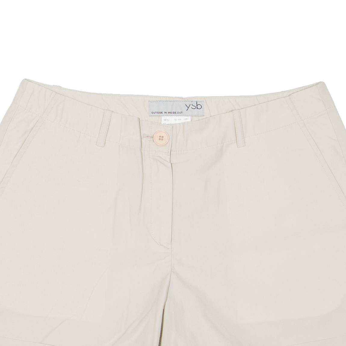 YSB Womens Casual Shorts Beige S W28