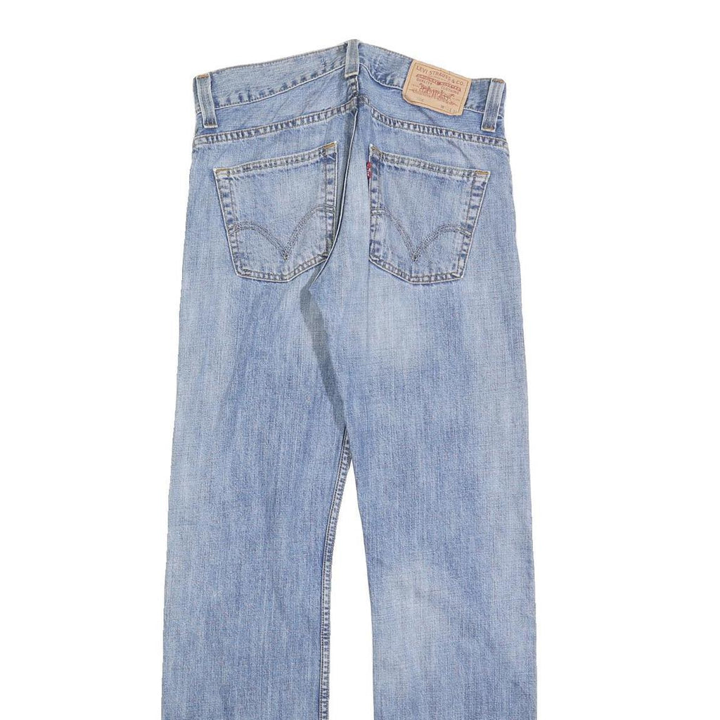 LEVI'S 506 Mens Jeans Blue Regular Straight Denim Rinse W30 L36 Classic Cotton