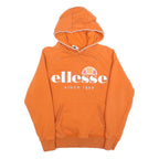 ELLESSE Mens Orange Hoodie XS Cotton Blend Pullover Hooded Sweatshirt