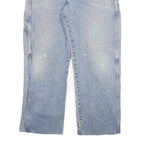 DICKIES Mens Relaxed Light Blue Denim Jeans W36 L29 Workwear Utility Pocket Zip