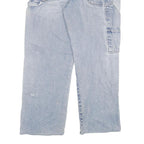 DICKIES Mens Relaxed Light Blue Denim Jeans W36 L29 Workwear Utility Pocket Zip