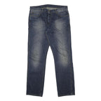 CARHARTT Mens Regular Blue Jeans Denim Medium W36 L34 Casual Zip Pocket