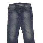 CARHARTT Mens Regular Blue Jeans Denim Medium W36 L34 Casual Zip Pocket