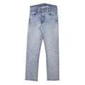 LEVI'S Womens Regular Blue Denim Straight Raw Edge Jeans W25 L26 Casual