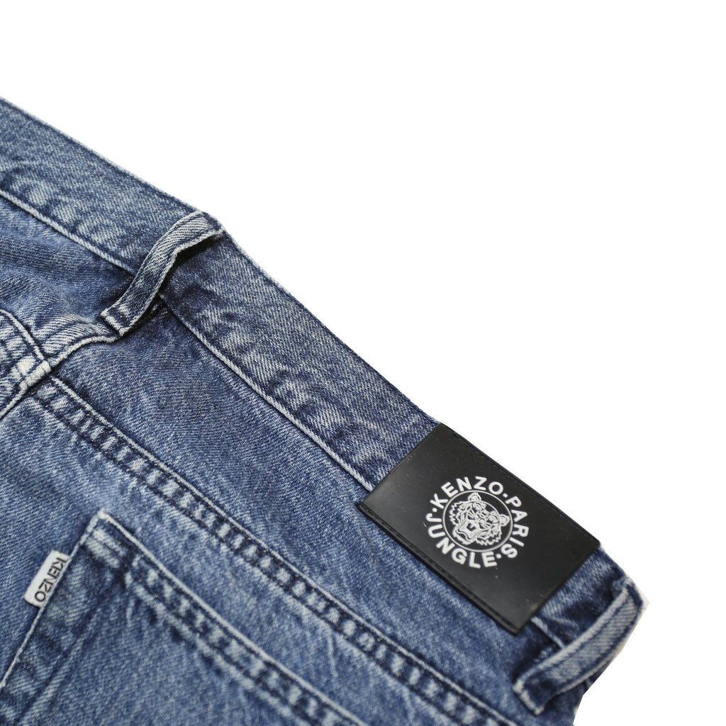 KENZO Mens Regular Fit Blue Denim Jeans Button W32 L32 Classic Style