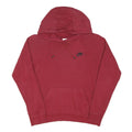NIKE Mens Red Hoodie M Cotton Blend Pullover Casual Sports Sweatshirt