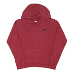 NIKE Mens Red Hoodie M Cotton Blend Pullover Casual Sports Sweatshirt