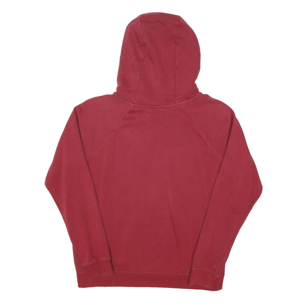 NIKE Mens Red Hoodie M Cotton Blend Pullover Casual Sports Sweatshirt
