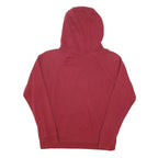NIKE Mens Red Hoodie M Cotton Blend Pullover Casual Sports Sweatshirt