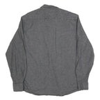 WRANGLER Mens Grey Cotton Blend Shirt L Casual Long Sleeve Button Front