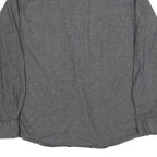 WRANGLER Mens Grey Cotton Blend Shirt L Casual Long Sleeve Button Front