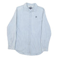 TOMMY HILFIGER Womens Blue Shirt L Cotton Blend Button Down Long Sleeve Classic