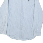 TOMMY HILFIGER Womens Blue Shirt L Cotton Blend Button Down Long Sleeve Classic