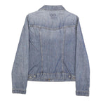 MUSTANG Womens Blue Denim Jacket M Cotton Button Plain Classic Denim Jacket