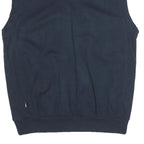 CRANE Lined Mens Blue V-Neck M Sleeveless Cotton Blend Pullover Sweatshirt