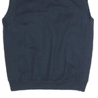 CRANE Lined Mens Blue V-Neck M Sleeveless Cotton Blend Pullover Sweatshirt