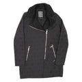 GUESS Womens Jacket Black Geometric UK 6
