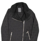 GUESS Womens Jacket Black Geometric UK 6
