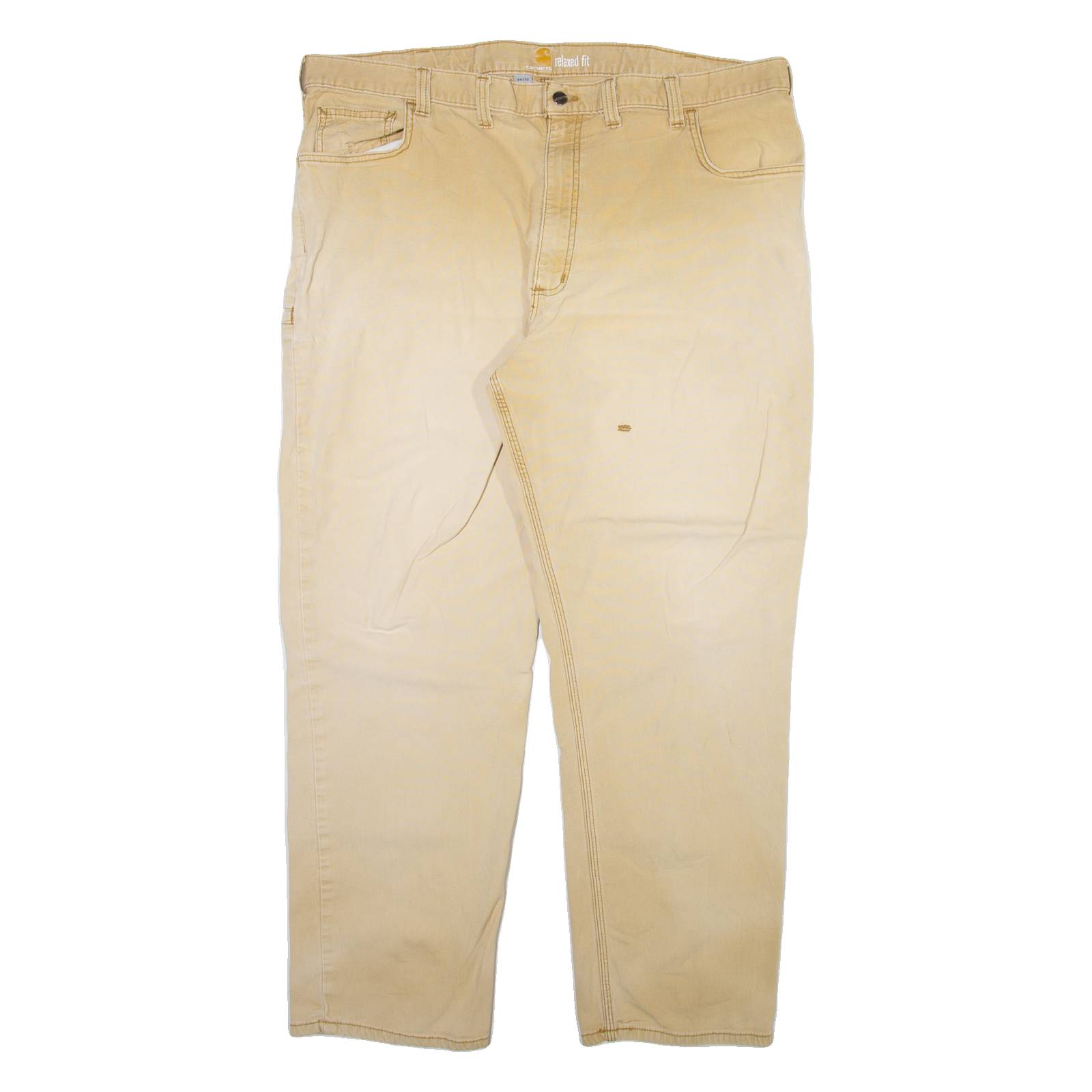 CARHARTT Mens Trousers Beige Relaxed Straight W44 L32