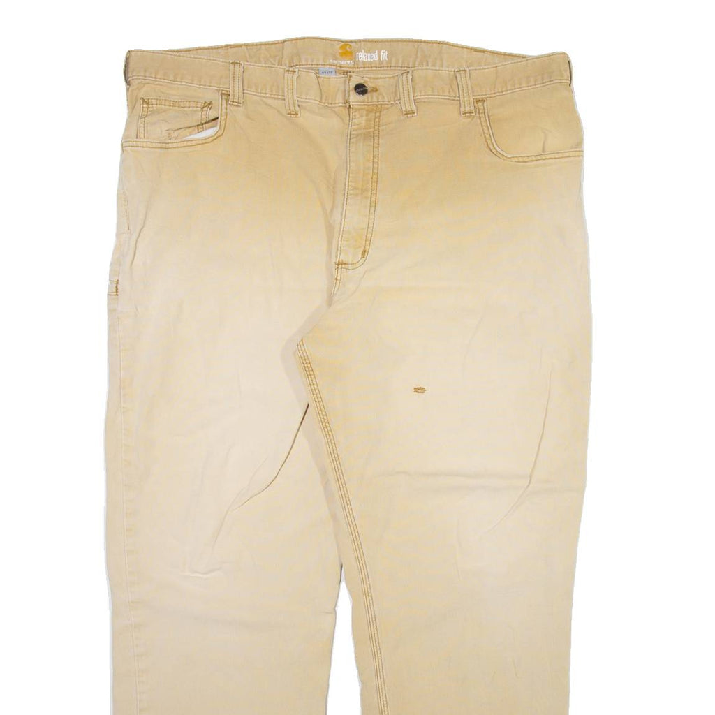CARHARTT Mens Trousers Beige Relaxed Straight W44 L32