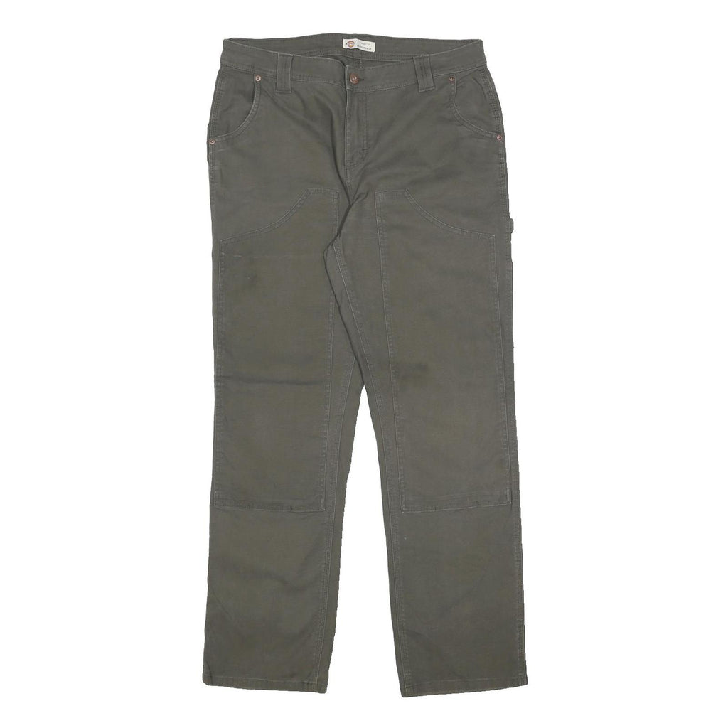 DICKIES Womens Cotton Blend Regular Fit Trousers W34 L32 Workwear Zip Pockets