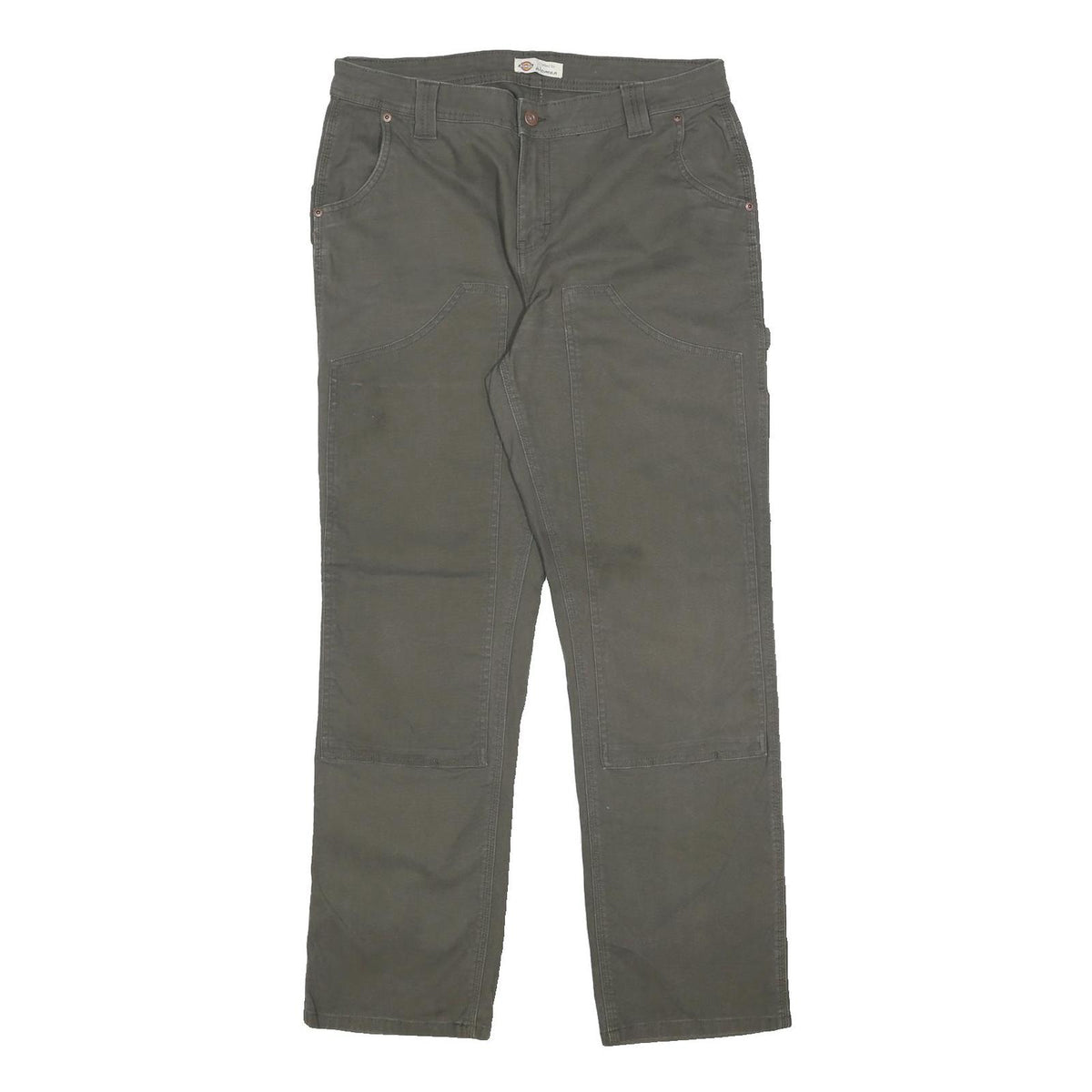 DICKIES Womens Cotton Blend Regular Fit Trousers W34 L32 Workwear Zip Pockets