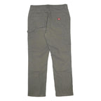 DICKIES Womens Cotton Blend Regular Fit Trousers W34 L32 Workwear Zip Pockets