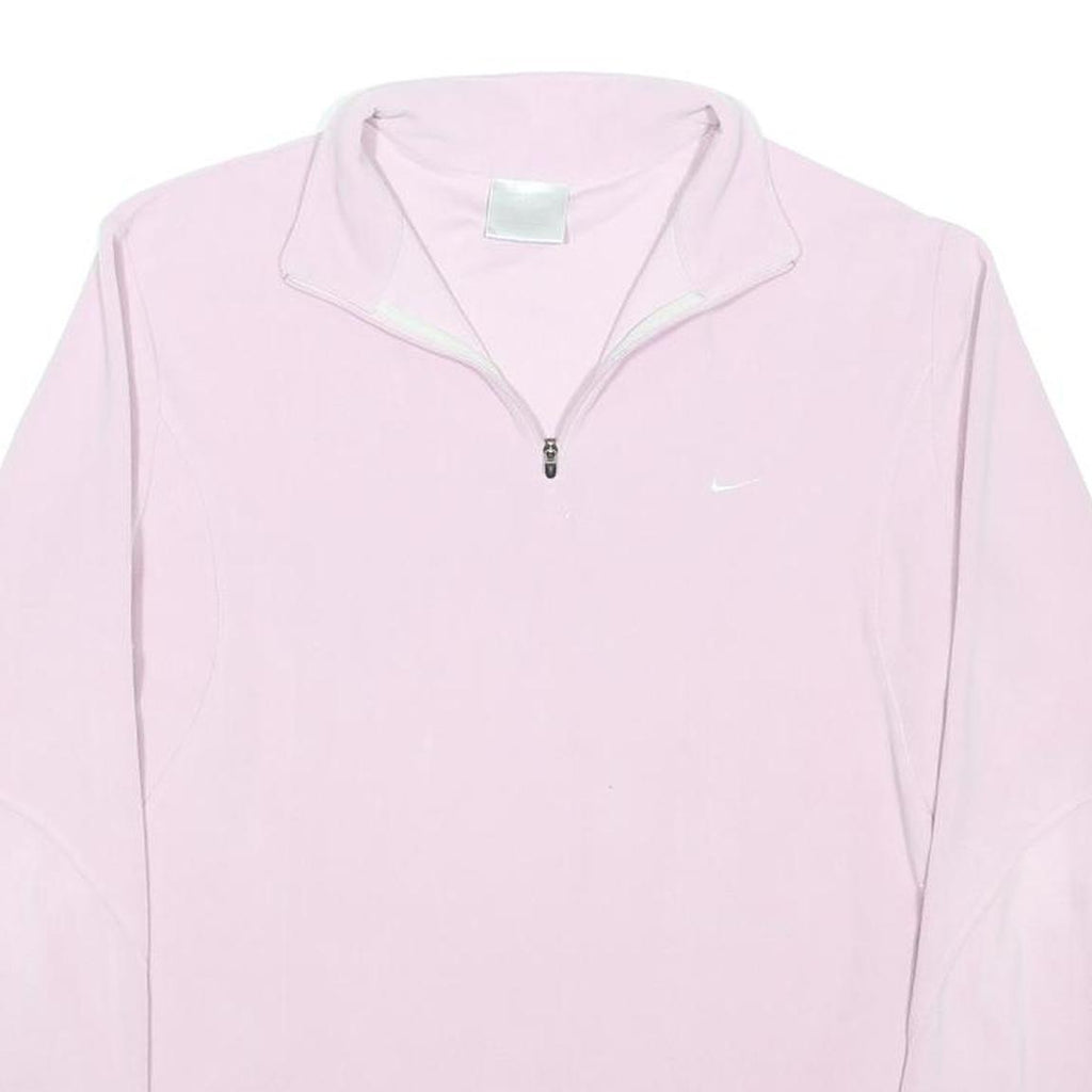 NIKE Womens Pink Jacket XL Polyester Blend Zip Athletic Casual Sportswear
