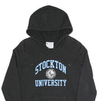 CHAMPION Womens Black Stockton University Pullover Hoodie M Cotton Blend