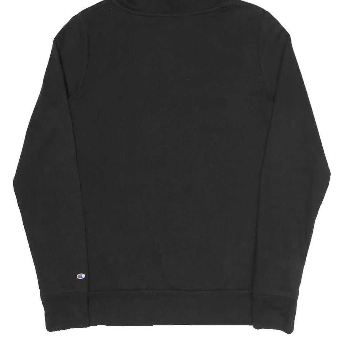 CHAMPION Womens Black Stockton University Pullover Hoodie M Cotton Blend