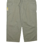 CAMAY Mens Cotton Blend Relaxed Beige Cargo Trousers W34 L28 Utility Pockets