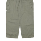 CAMAY Mens Cotton Blend Relaxed Beige Cargo Trousers W34 L28 Utility Pockets
