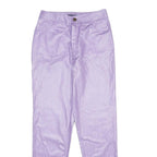 MAD JEANS Womens Cotton Purple Regular Fit Straight Trousers W26 L30 Stylish