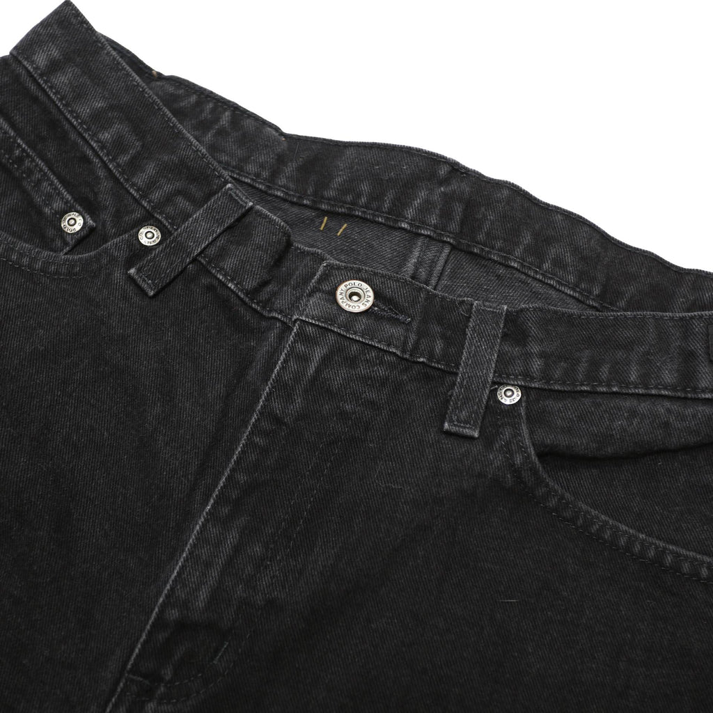 RALPH LAUREN POLO JEANS COMPANY Womens Black Loose Straight Denim W31 L30