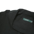 LAUREN RALPH LAUREN Womens Black Plain Pullover Crew Neck Basic Knit M Jumper
