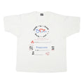 HANES Mens White Family Bike Day XL Short Sleeve Round Neck Printed T-Shirt